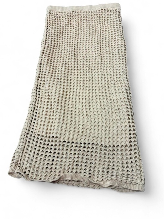 Steve Madden Dresses & Skirts - Steve Madden Neutral Open-Knit Crochet Maxi Skirt